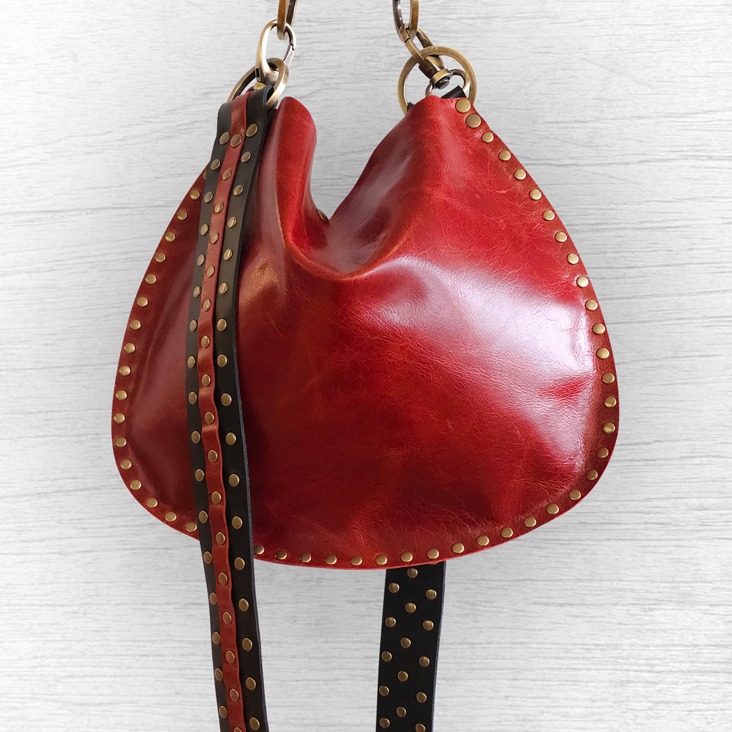 Medium X-Body | Crimson | Trio Straps – Rebellion Bags