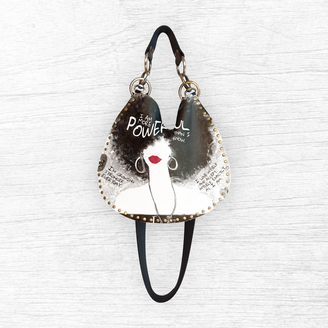 Medium X-Body | POWERFUL REBEL B+W Red Lips – Rebellion Bags