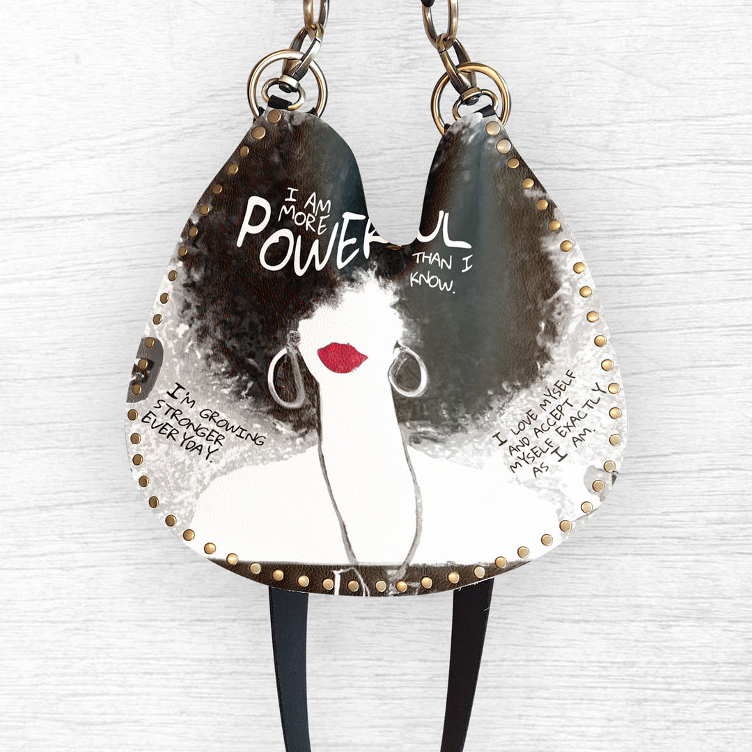 Medium X-Body | POWERFUL REBEL B+W Red Lips – Rebellion Bags