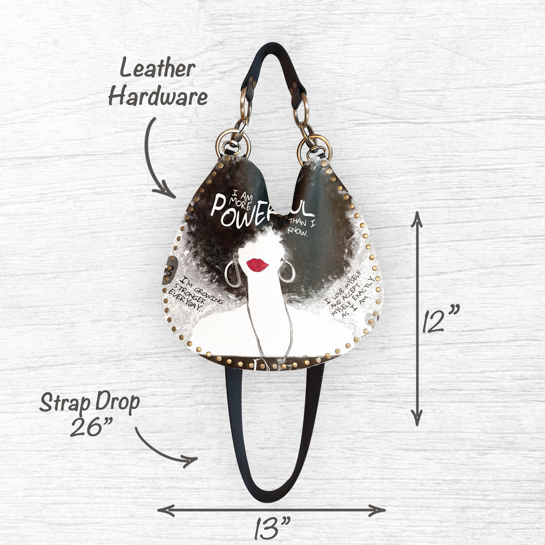 Medium X-Body | POWERFUL REBEL B+W Red Lips – Rebellion Bags