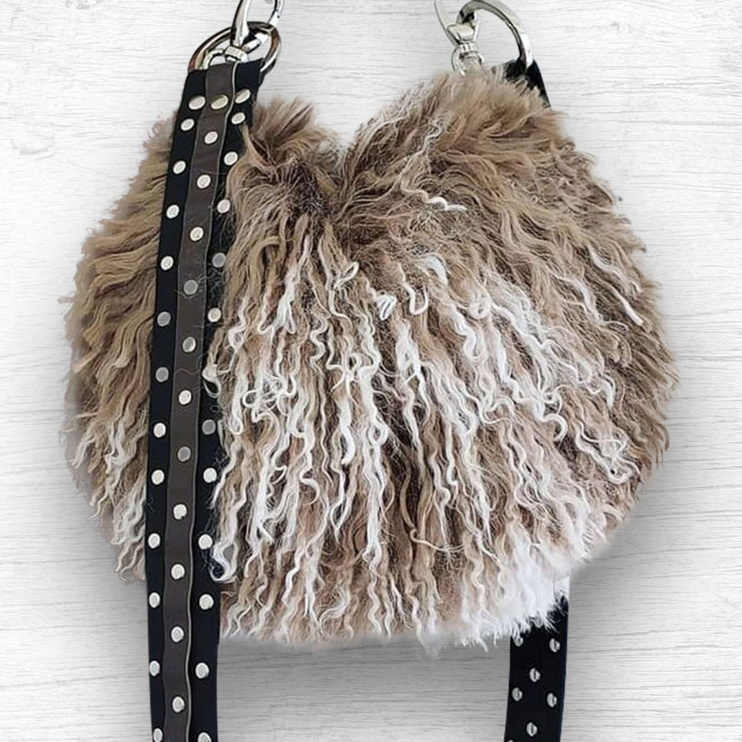 Medium X-Body | Taupe Tibetan | Trio Straps – Rebellion Bags